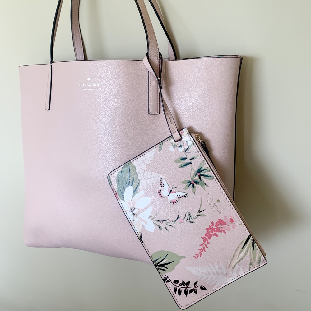 Kate Spade Mya Reversible Tote and Wristlet